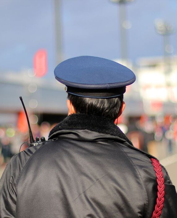 イベント会場での警備風景
